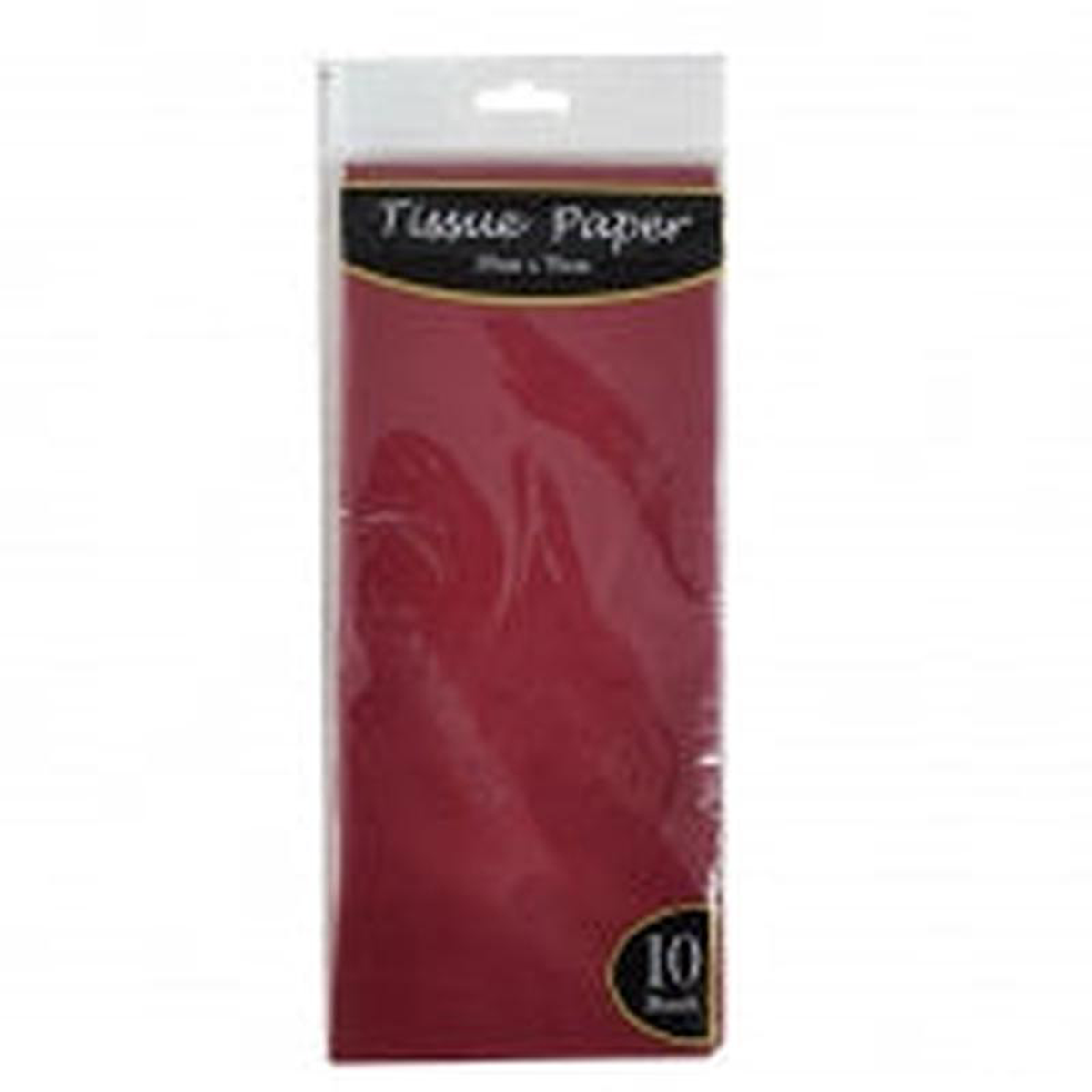 TISSUE PAPER 10PC BURGANDY