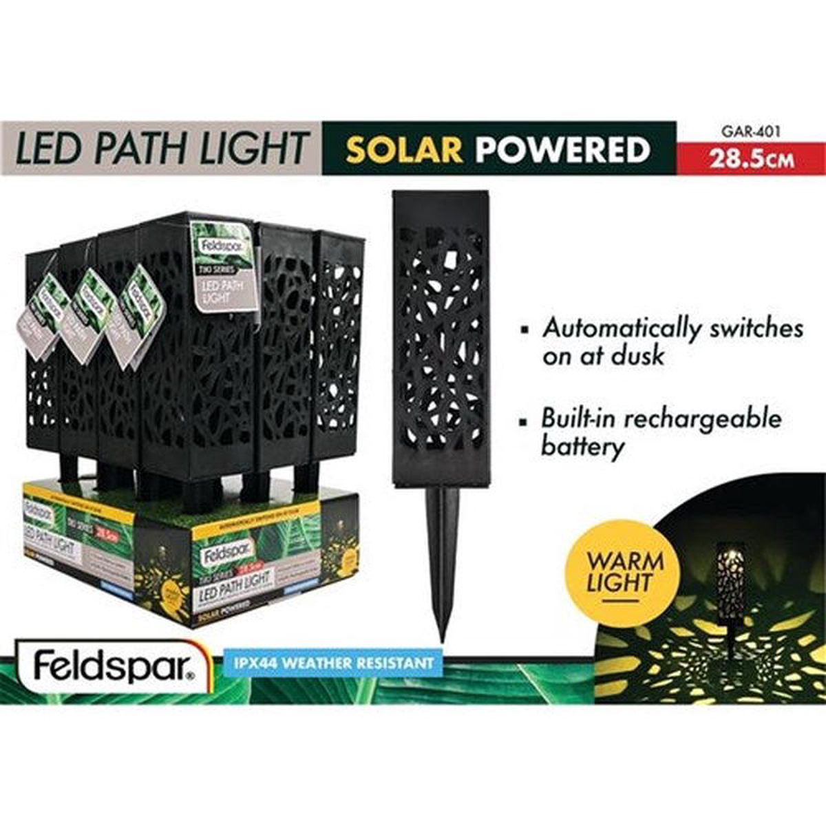 SOLAR PATH LIGHT PILLAR 6 CM