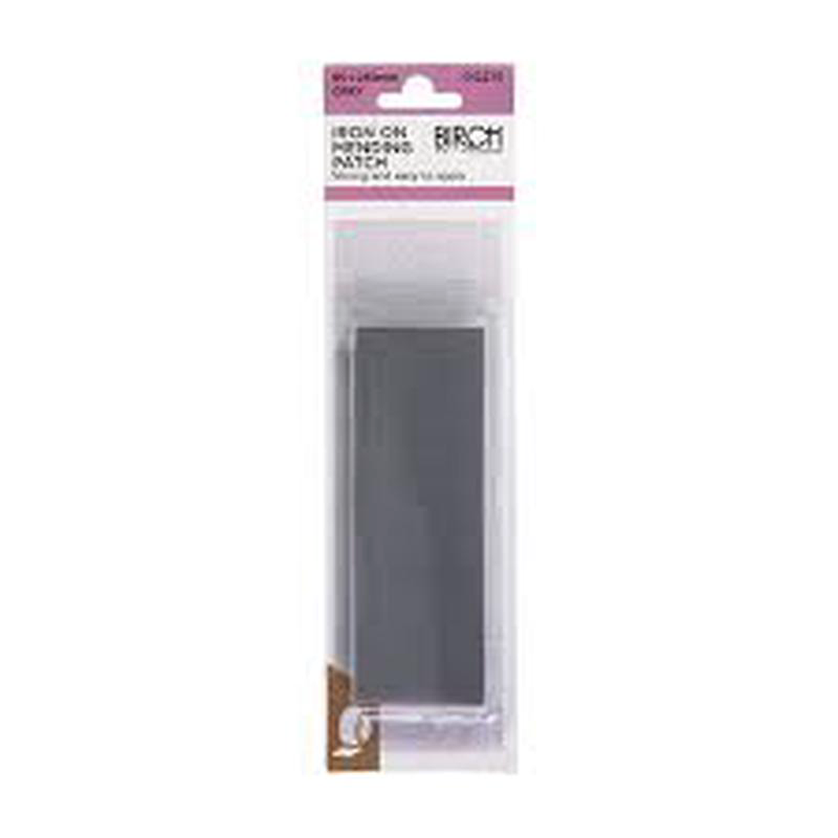 IRON ON MENDING PATCH GREY