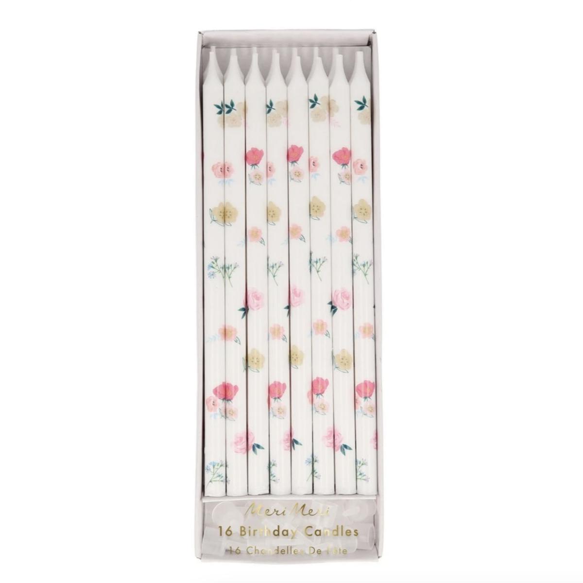 Floral Pattern Candles (pk16)