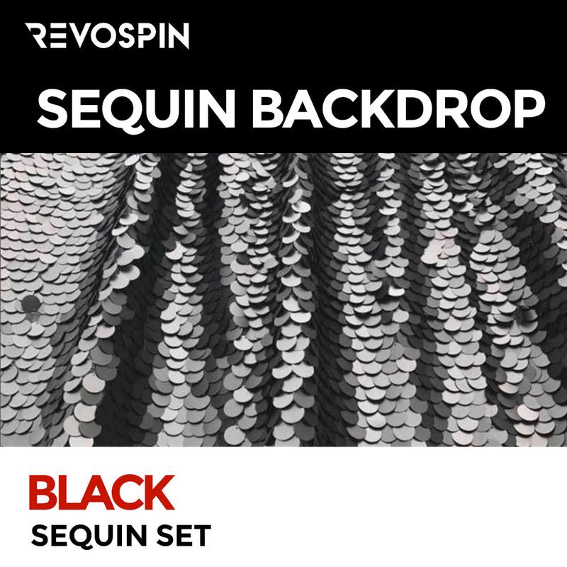 Black Sequin Photo Booth Backdrop