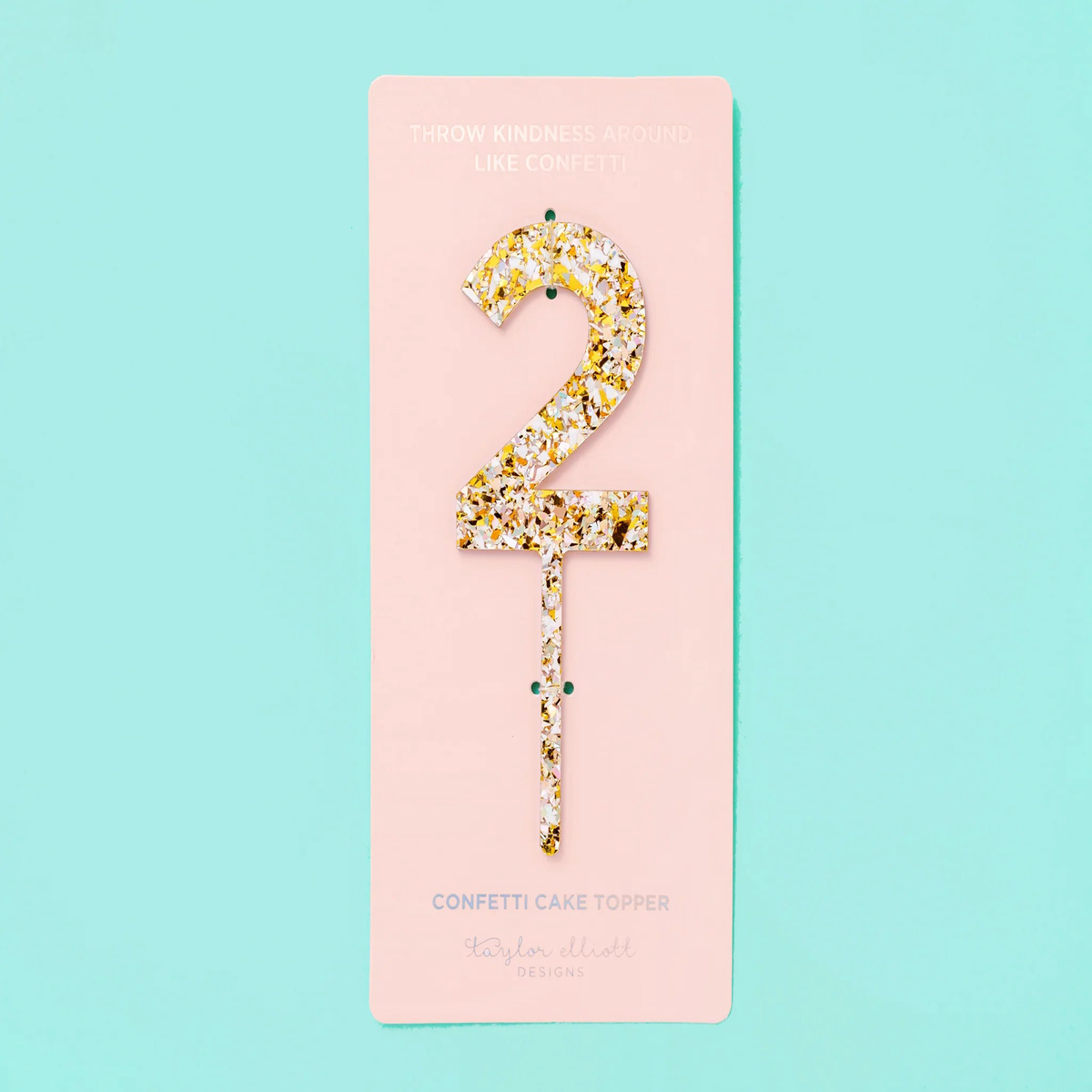 Pearl Confetti Cake Topper | 2