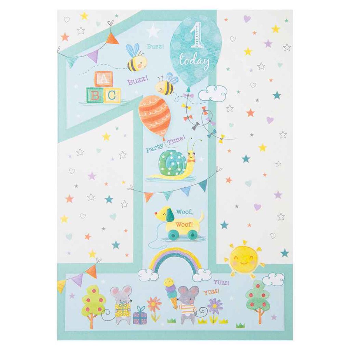 1-Little Kid Icons First Greeting Card