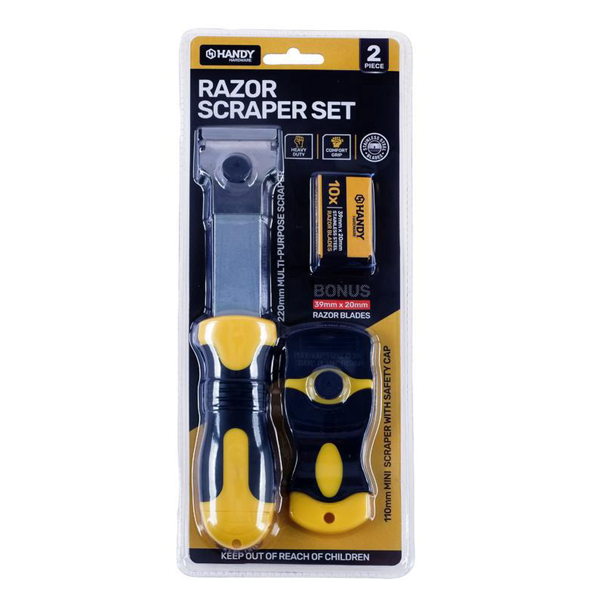 SCRAPER RAZOR 2PC
