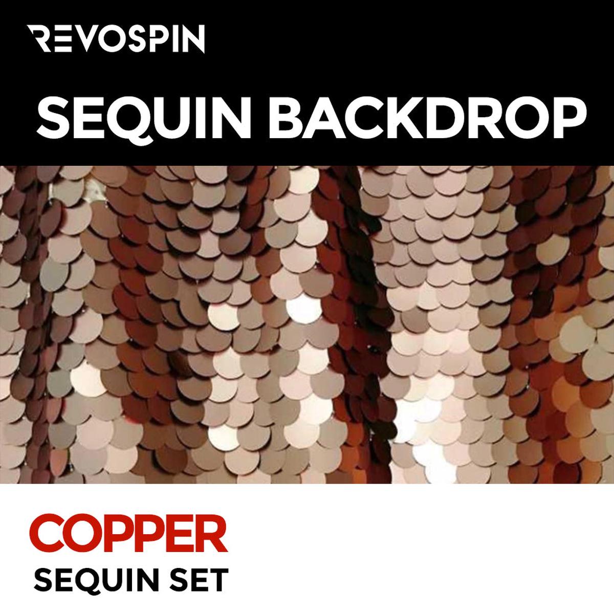 Copper Sequin Photo Booth Backdrop