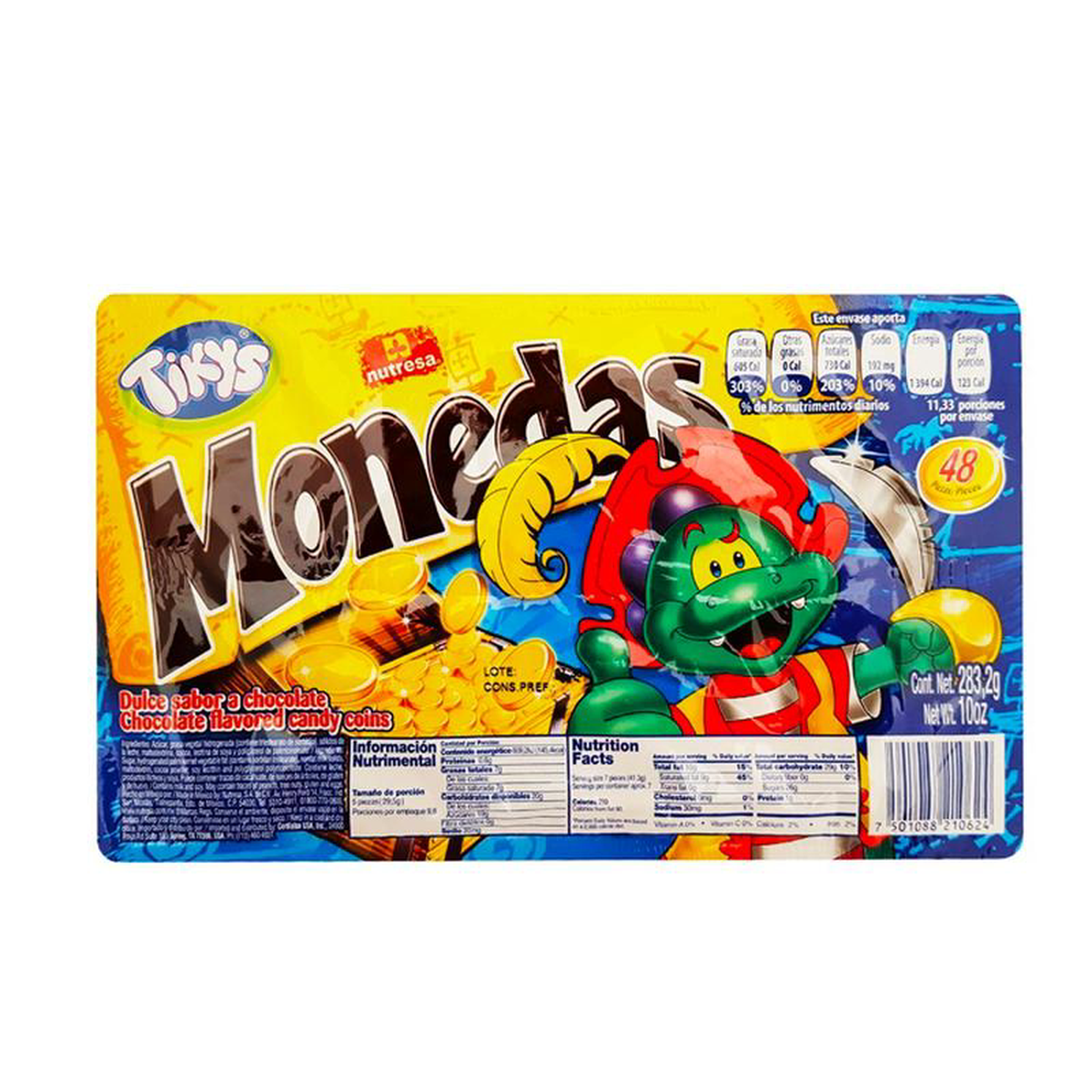 Tikys Monedas Chocolate 10oz