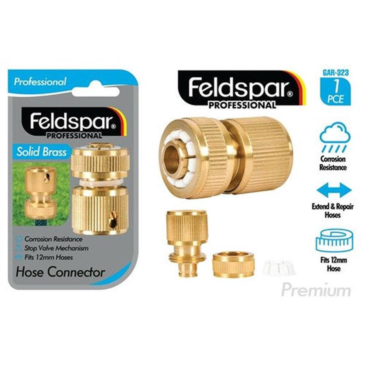 BRASS HOSE END CONNECTOR