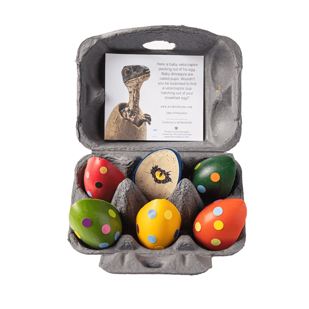 Dino Egg Beeswax Crayons