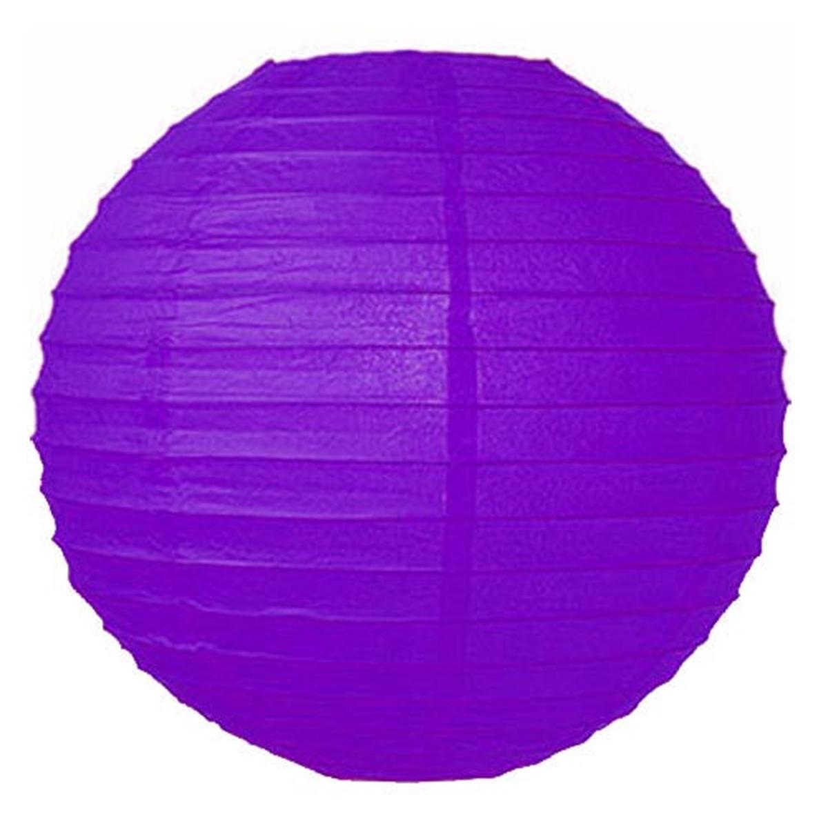 10 In. Purple Paper Lantern