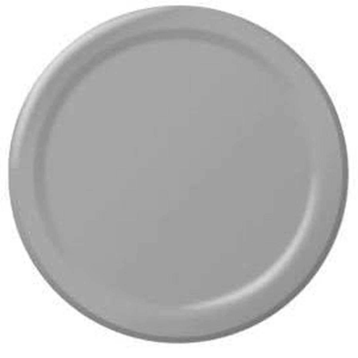 Silver Dinner Paper Plates 10" | 20ct