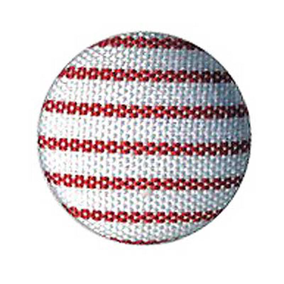 BUTTON FAB COVERED REDWHITE