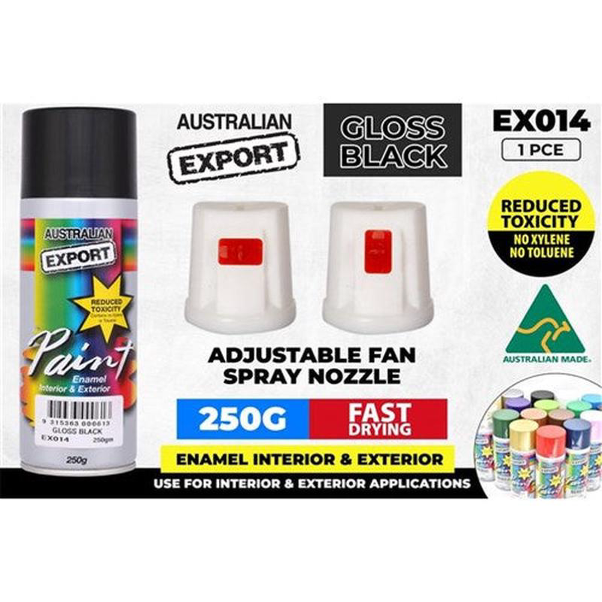 SPRAY PAINT EXPORT GLOSS BLACK