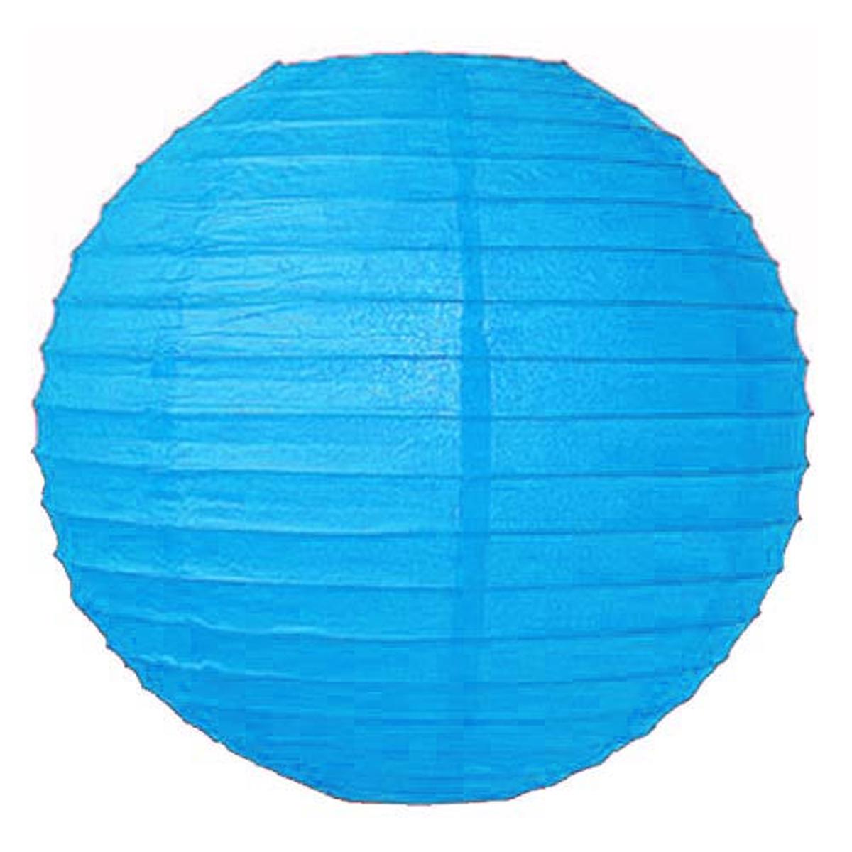 18 In. Turquoise Paper Lanterns