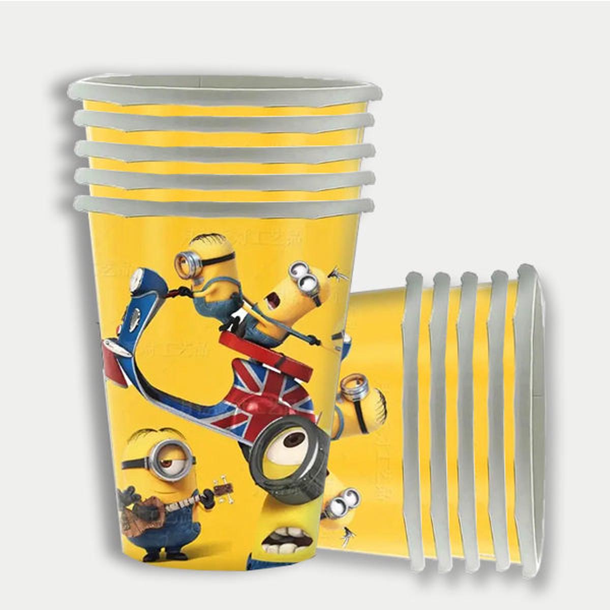 Minions Theme Paper Cups