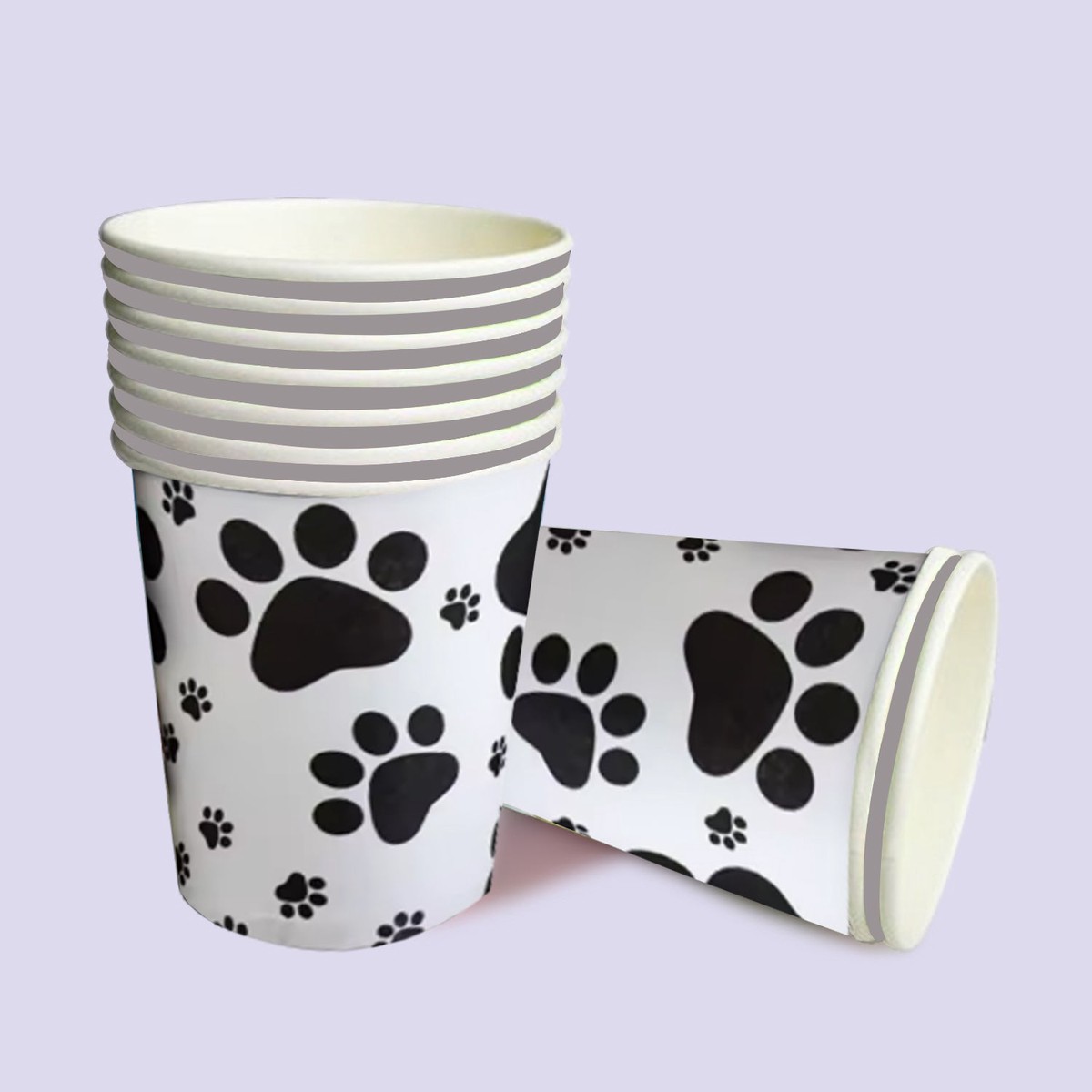 Paw Print Theme Paper Cup