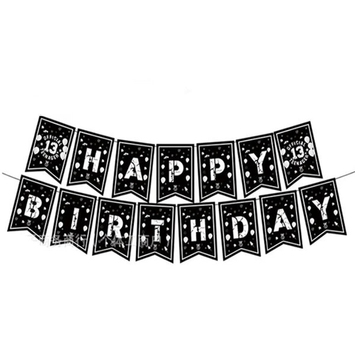 13th Birthday Letter Banner