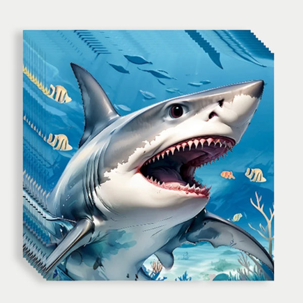 Shark Theme Paper Napkins