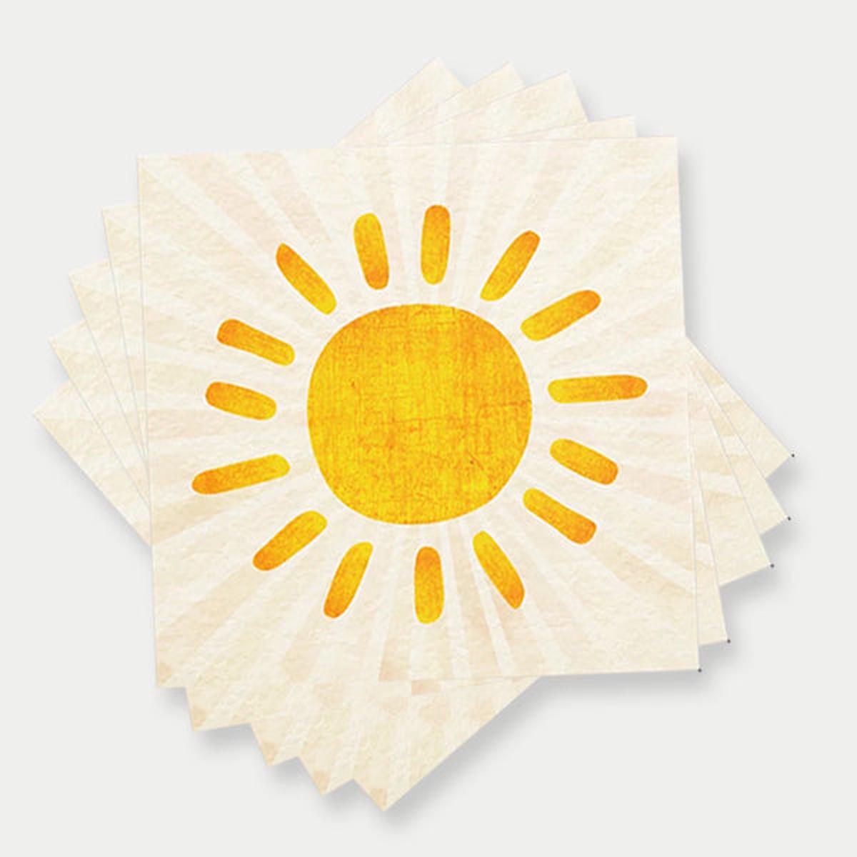 Sun Theme Paper Napkins