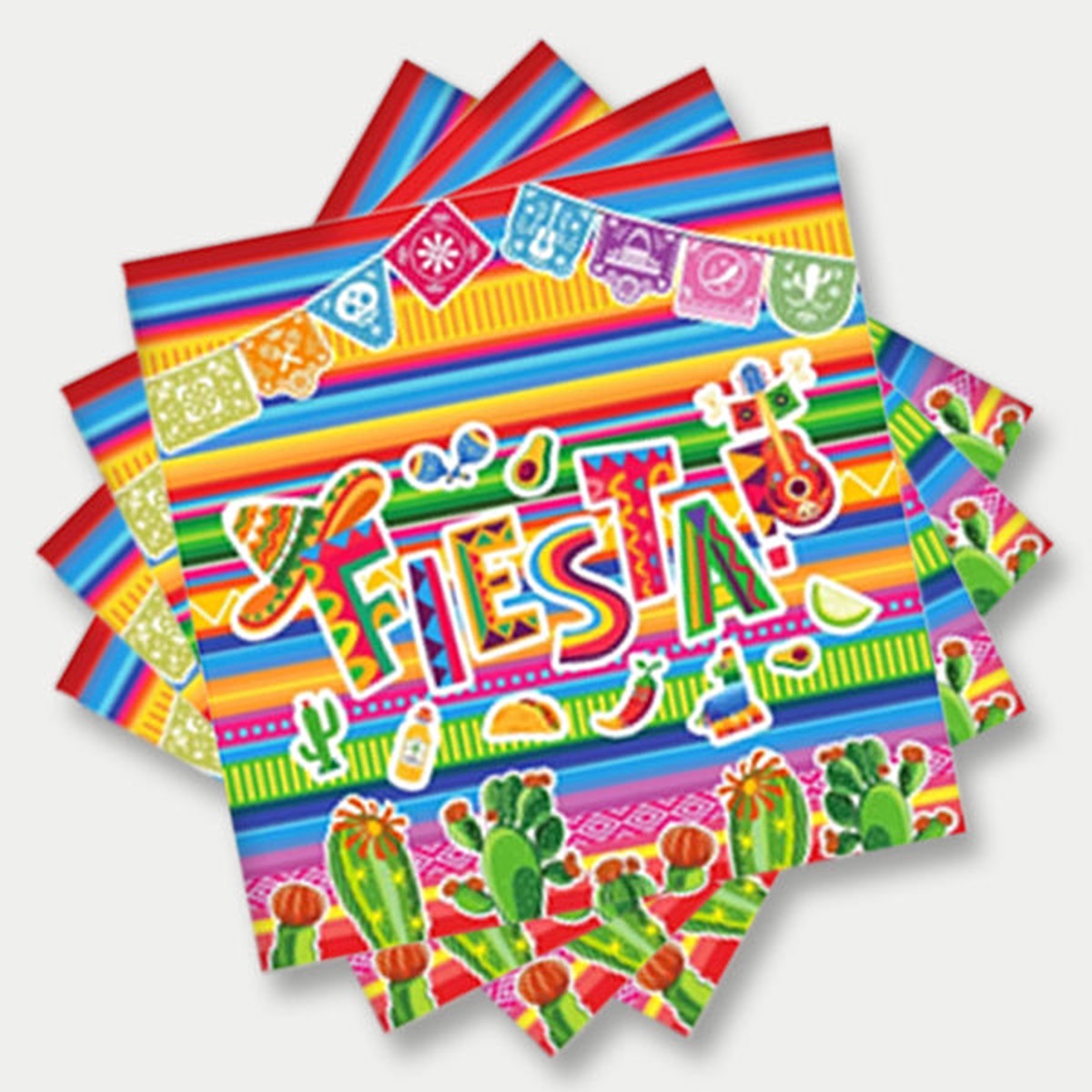 Fiesta Theme Paper Napkins