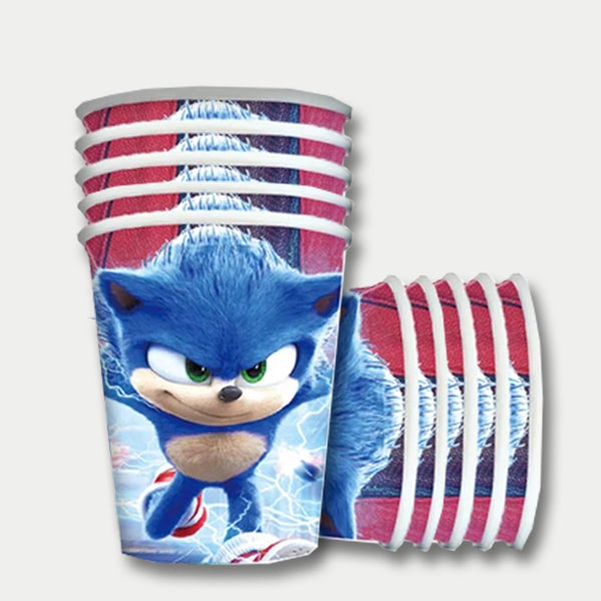 Sonic Theme Paper Cups