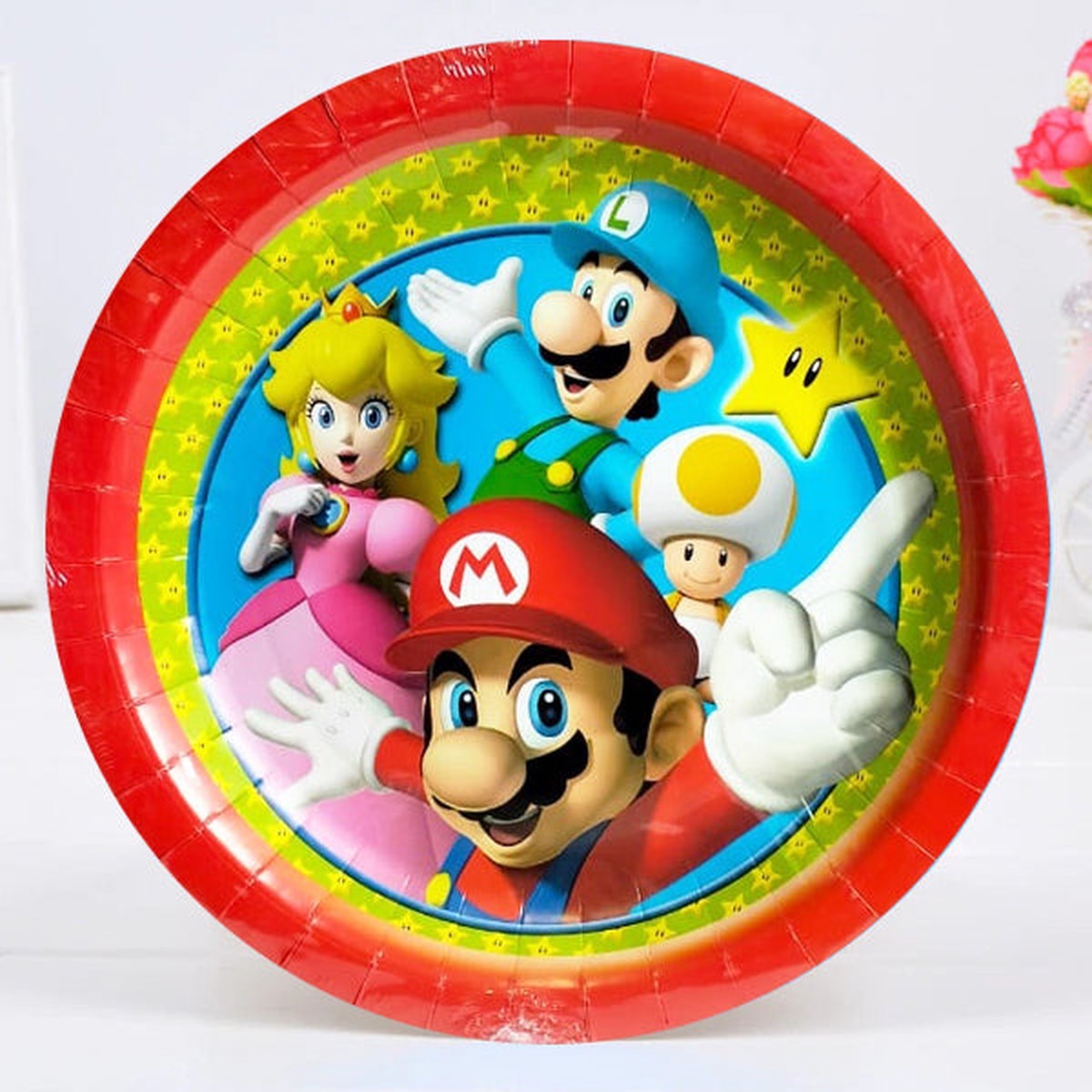 Super Mario Paper Plates