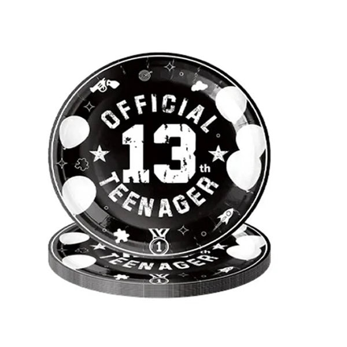 13th Birthday Paper Plates