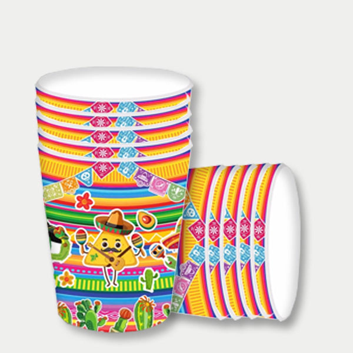 Fiesta Theme Paper Cups