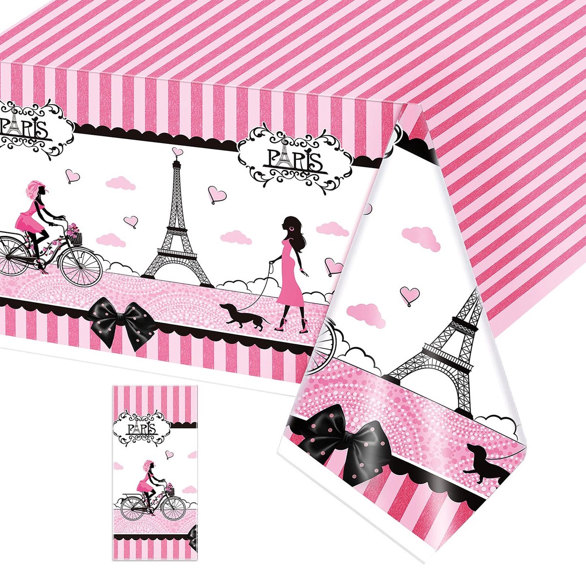 Paris Party Theme Table cover