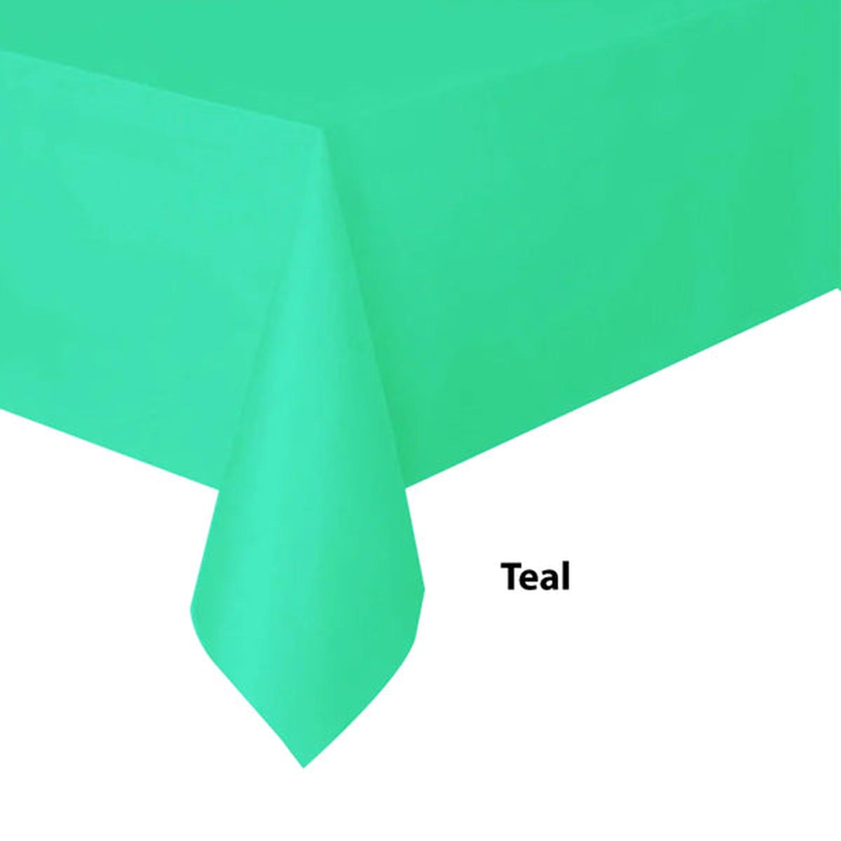 Teal Plastic Tablecover