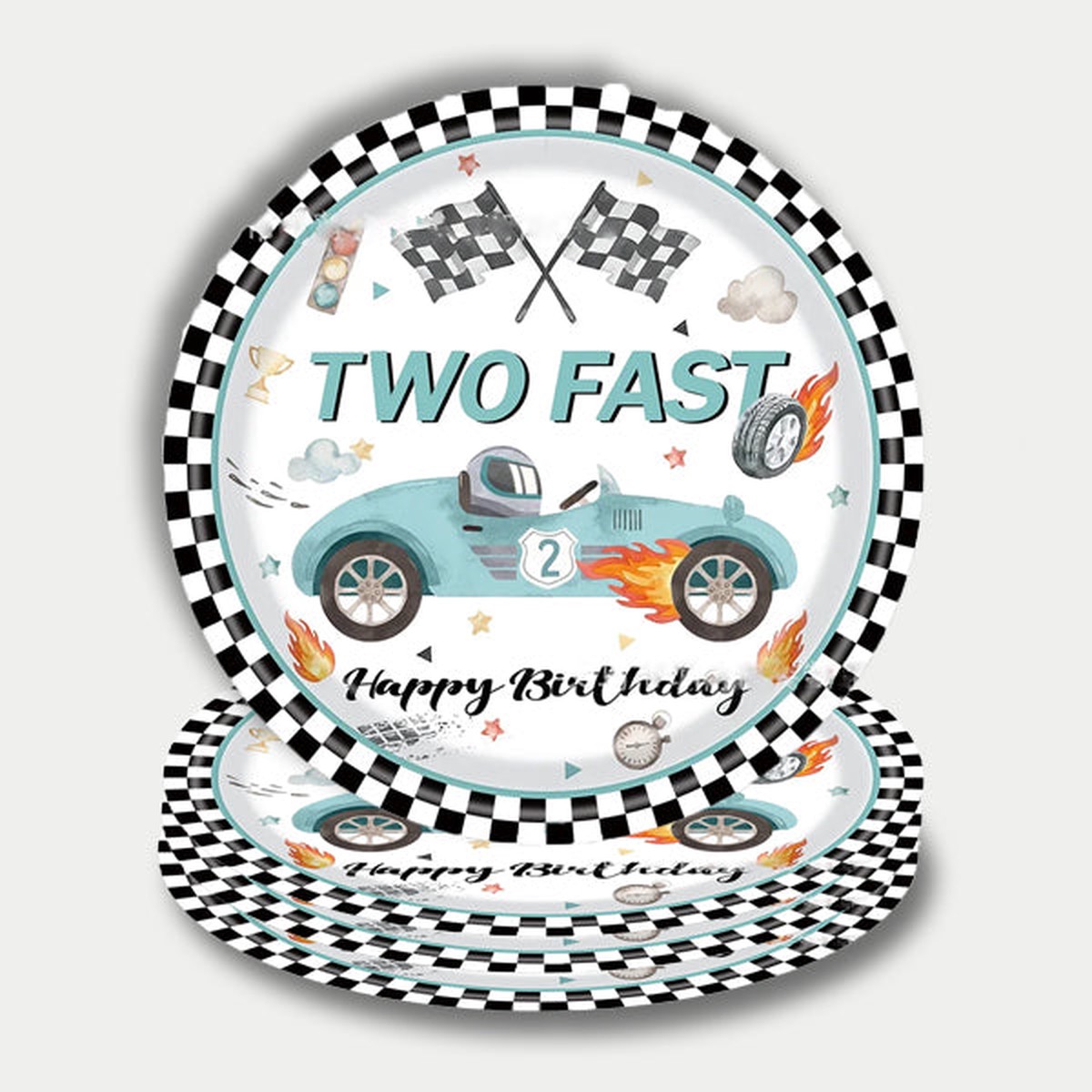 Two Fast Paper Plates