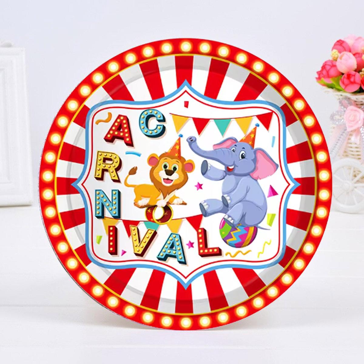 Circus Carnival Paper Plate