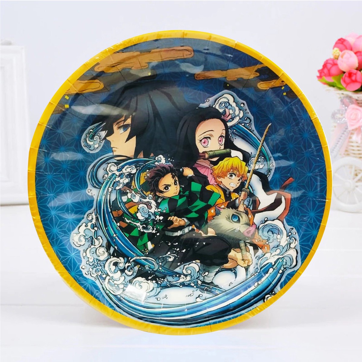 Demon Slayer Theme Paper Plate