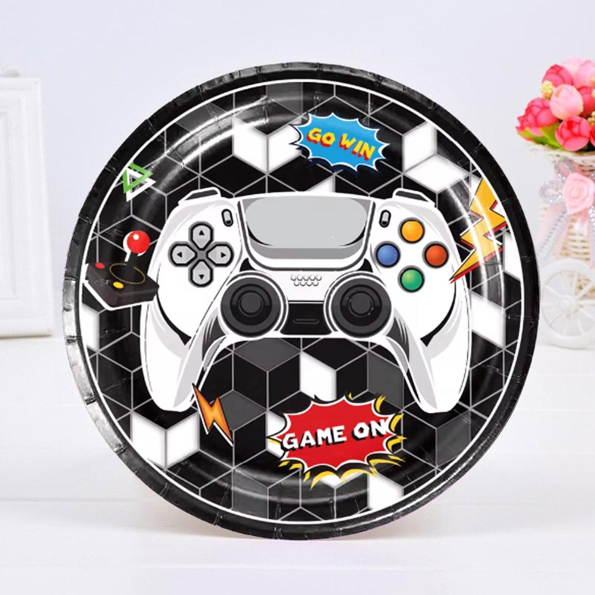 Game Theme Paper Plate