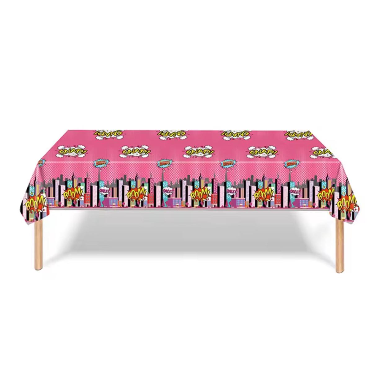 Superhero Theme Table Cover