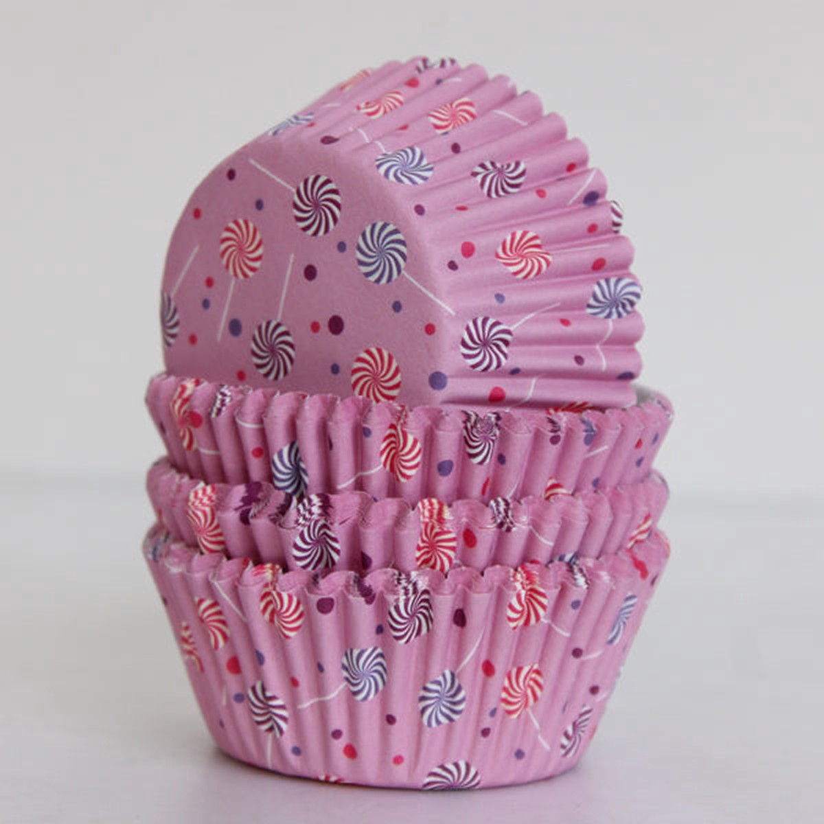 Candy Printed Purple Cup Cake Lines