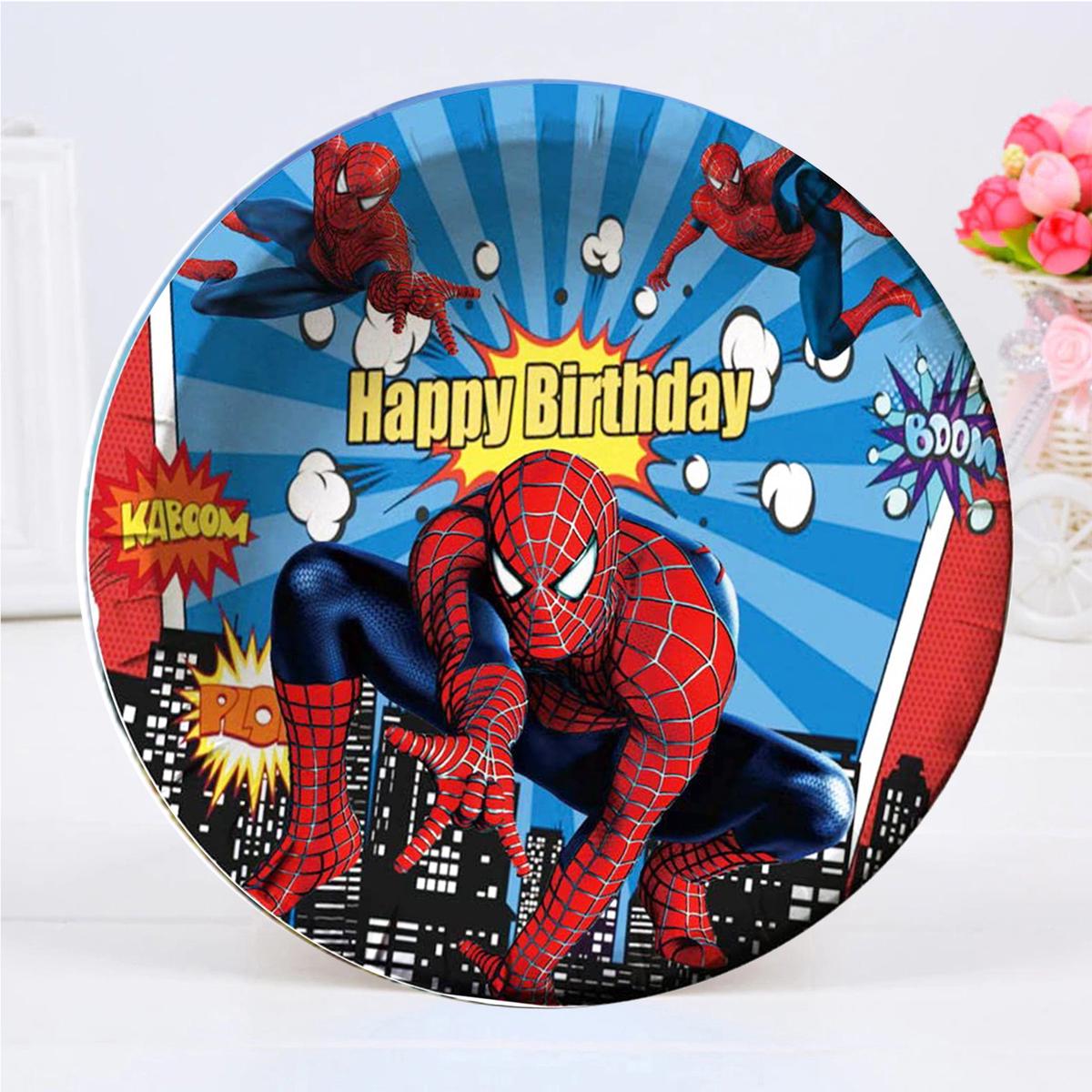 Spider Man Paper Plate