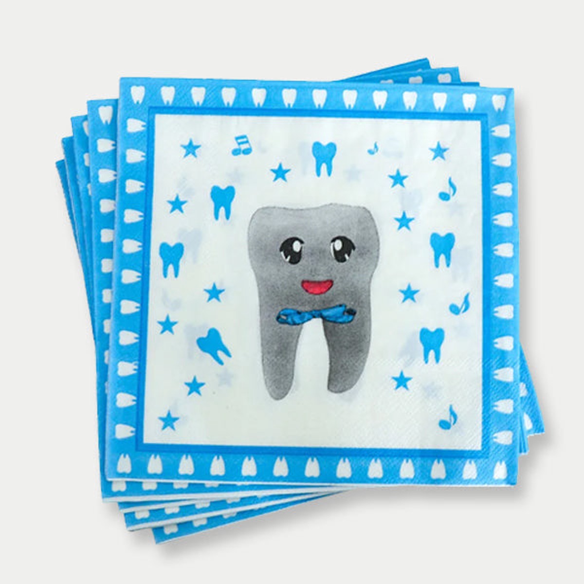 1 st Tooth Theme (blue) Paper Napkins