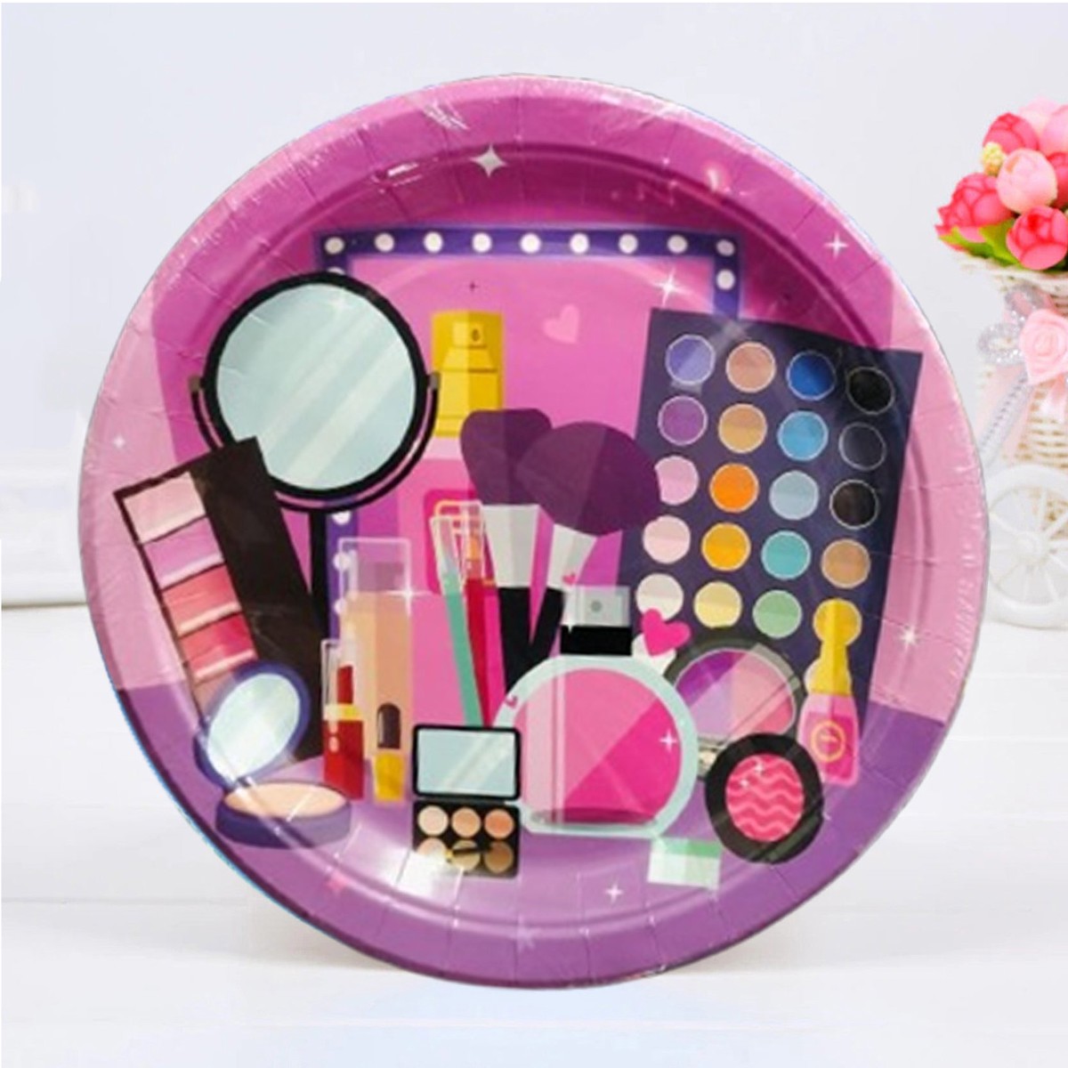Makeup Theme Paper Plate