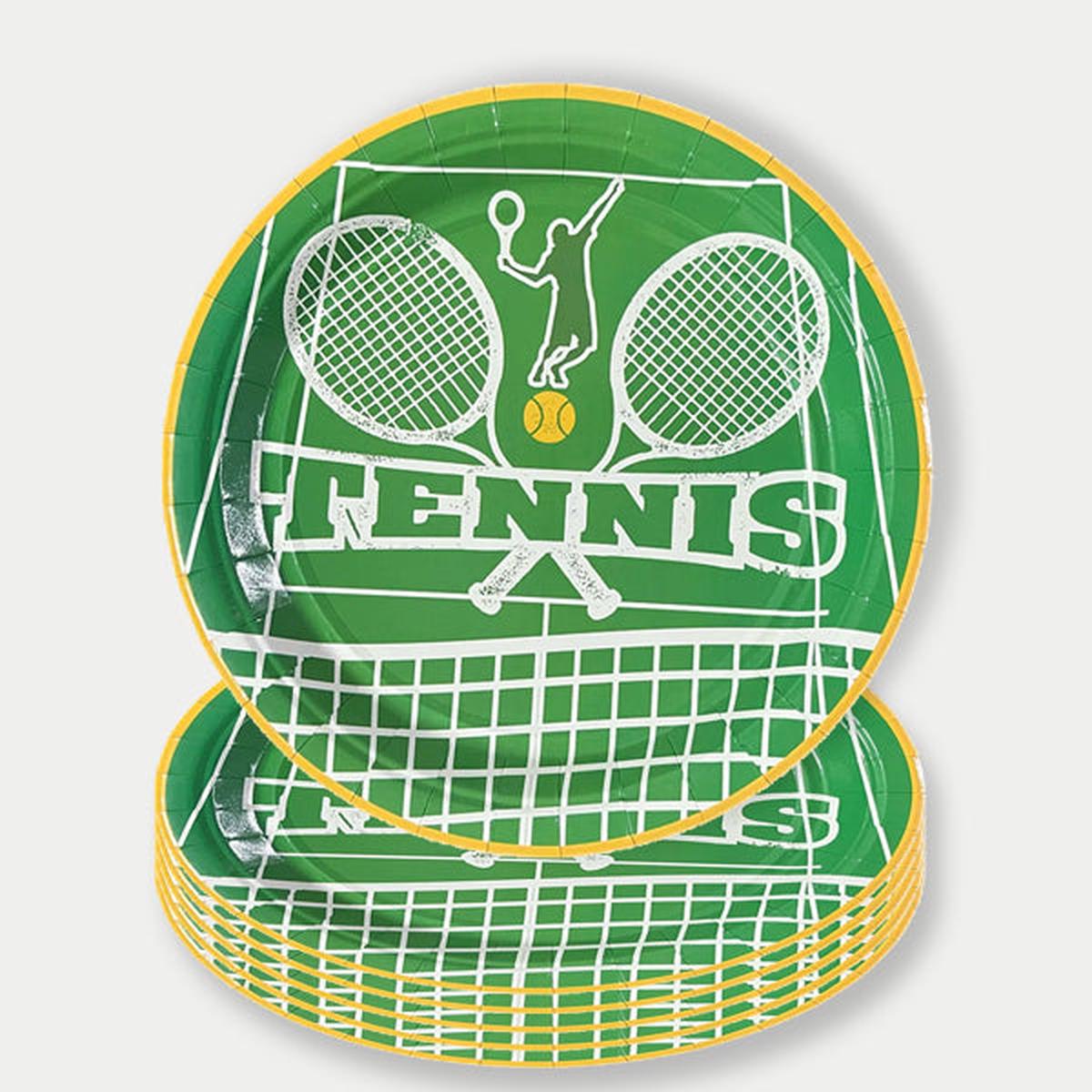 Tennis Theme Paper Plates