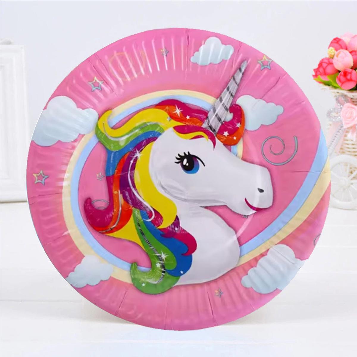 Unicorn Theme Paper Plate