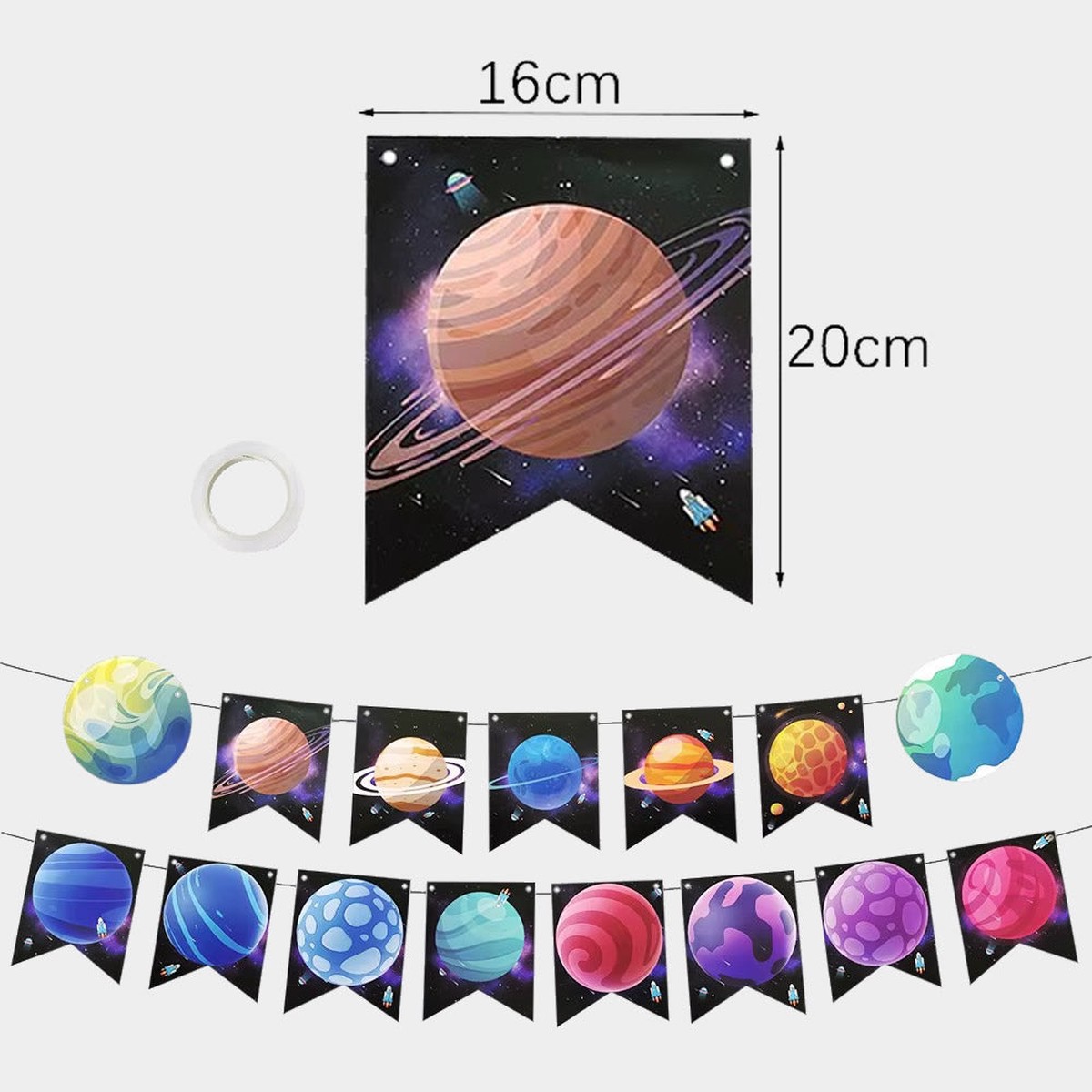 Planets Paper Bunting