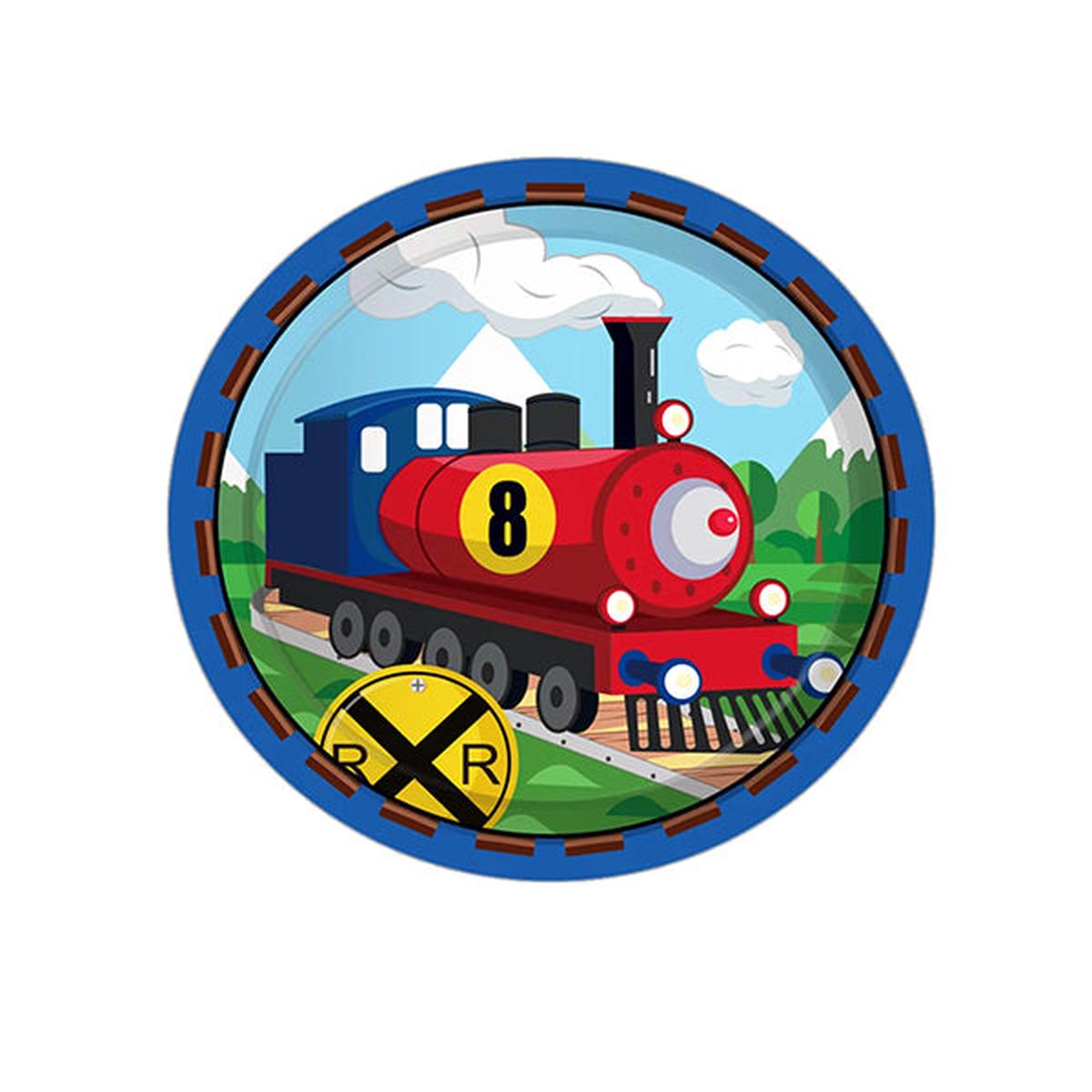Train Theme Paper Plates