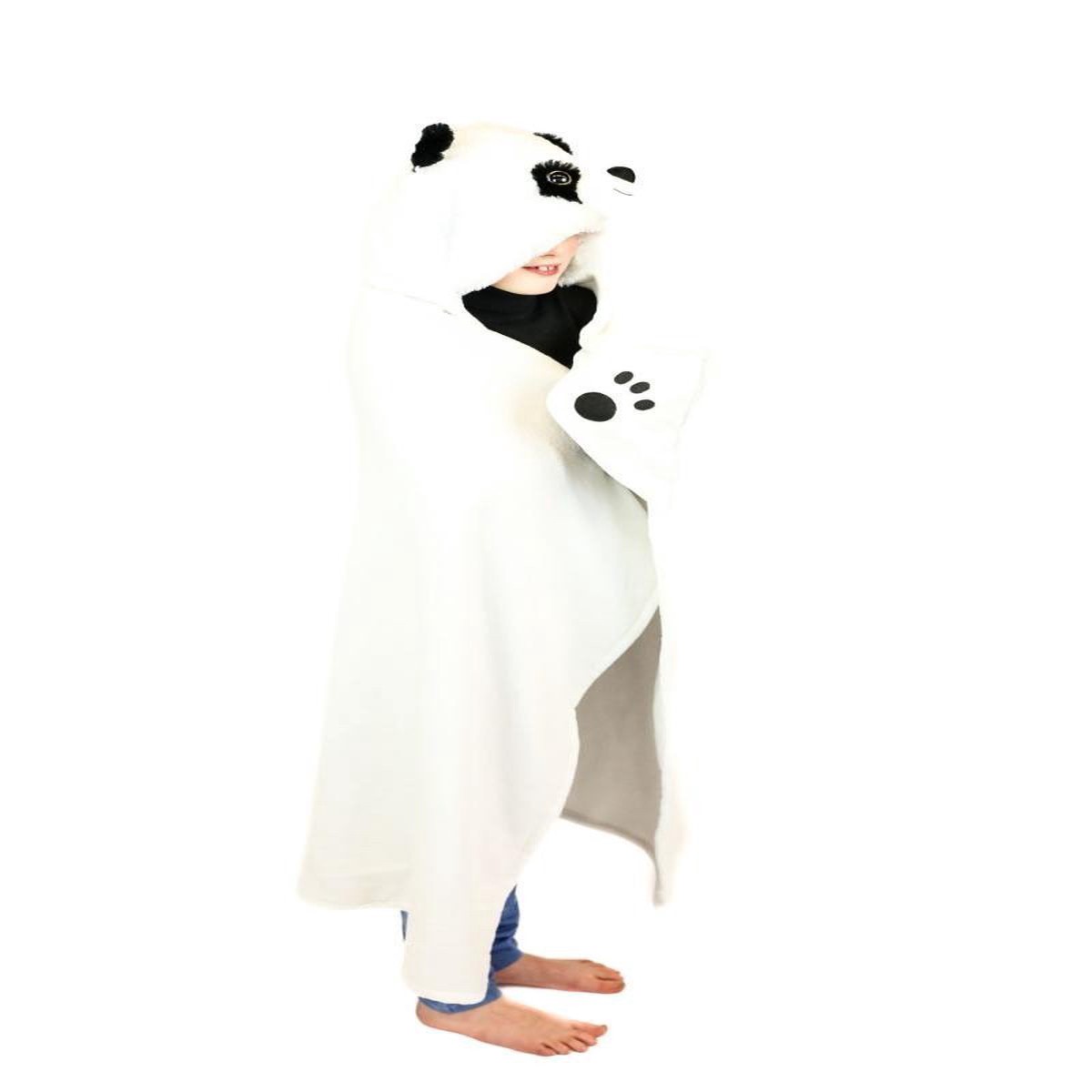 Cozy Noxxiez deka s kapuc a kapsami - Panda