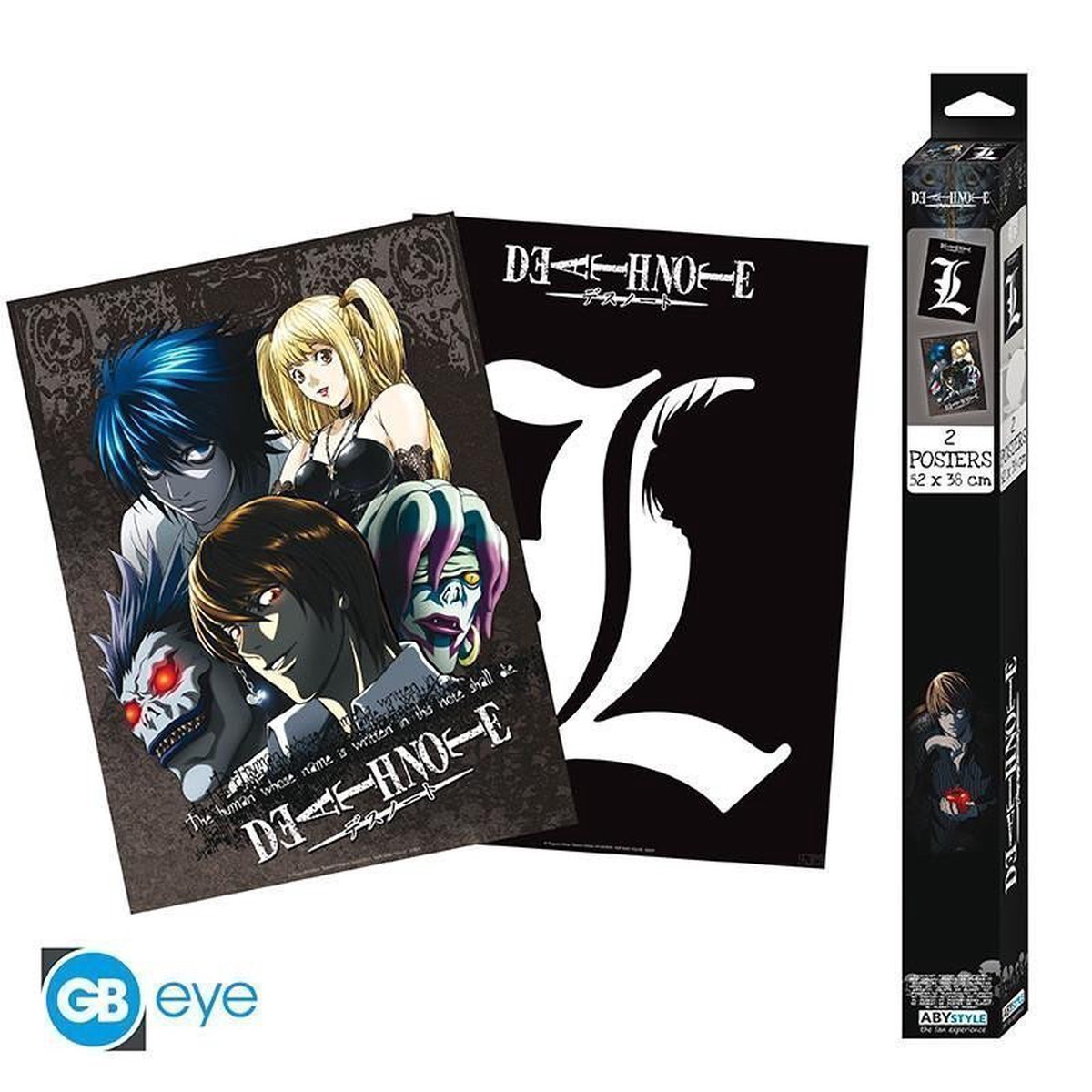 Death Note Set plakt 2 ks