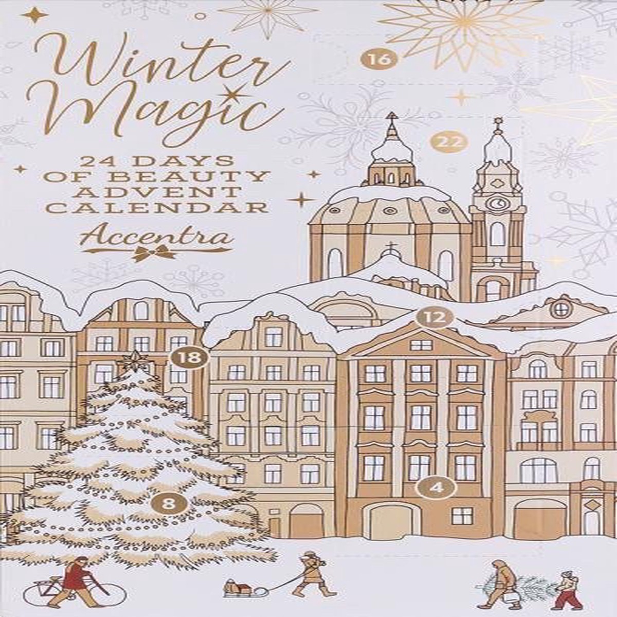 Adventn kalend WINTER MAGIC ve tvercov krabice