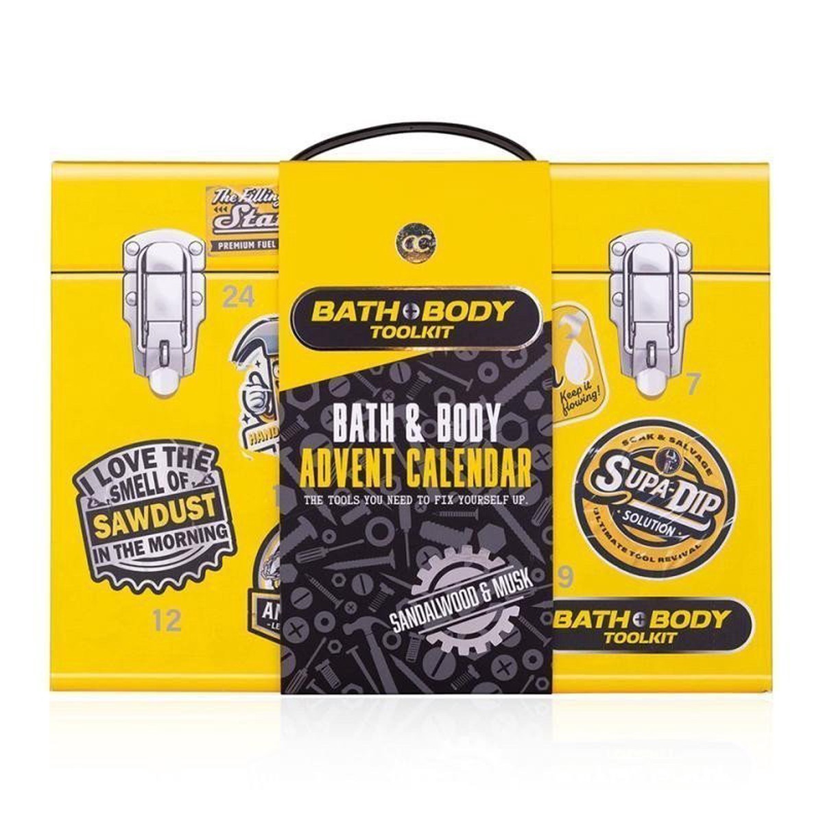 Adventn kalend BATH & BODY TOOLKIT v drkov krabici na nad