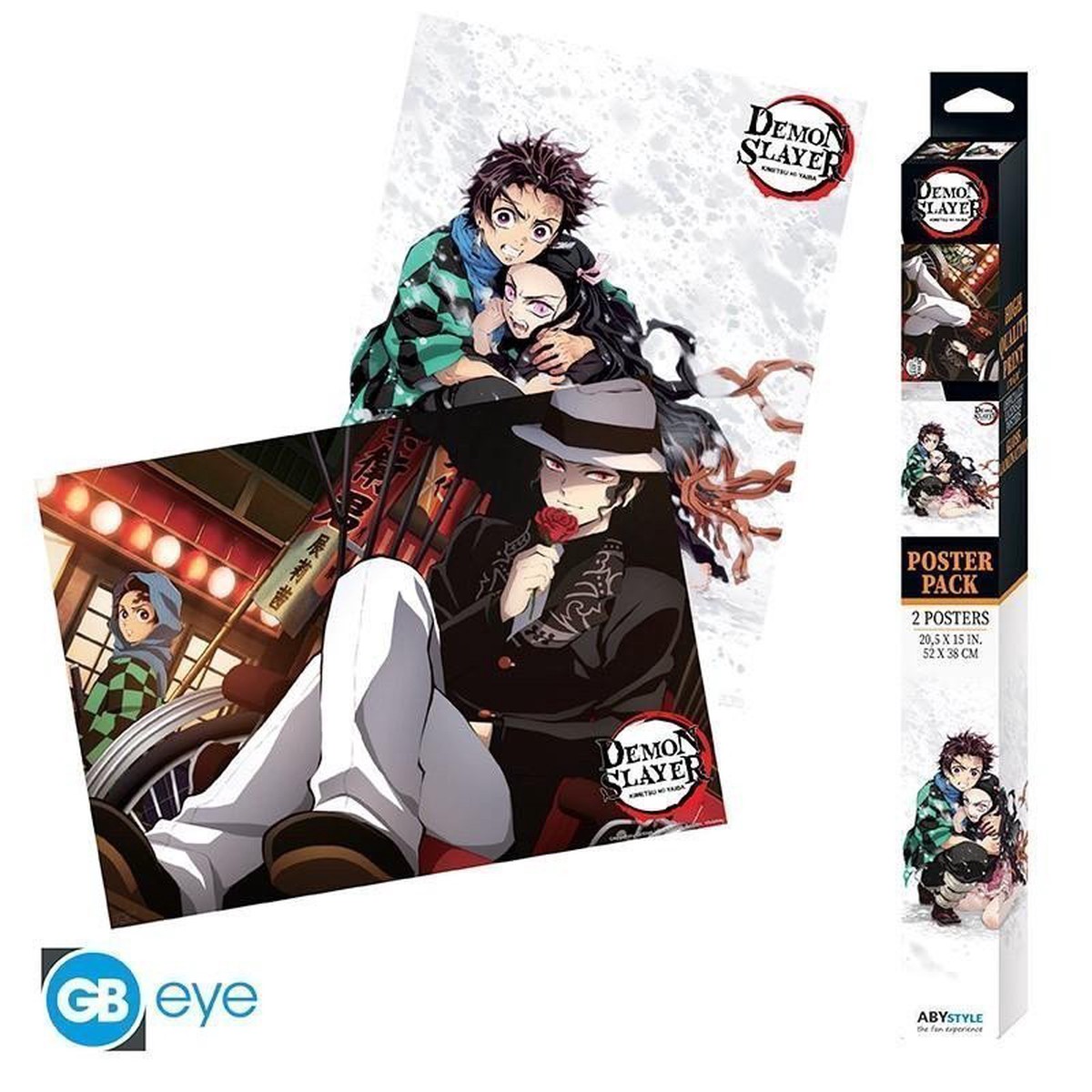 Demon Slayer Set plakt - 2 ks