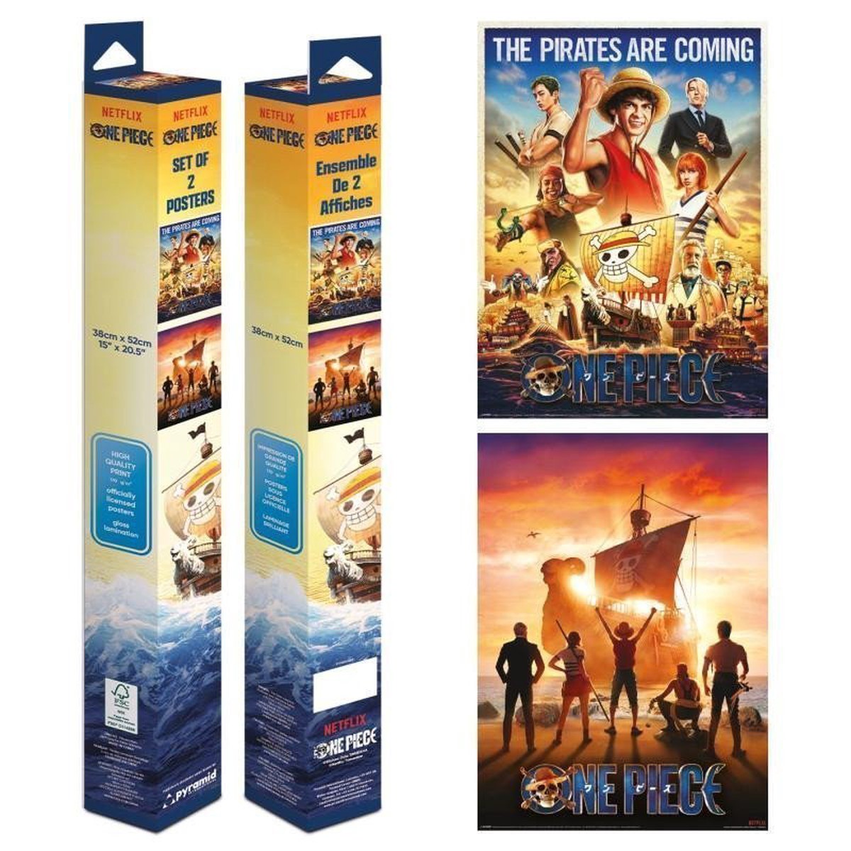 One Piece (Live action) set plakt mini (2ks)