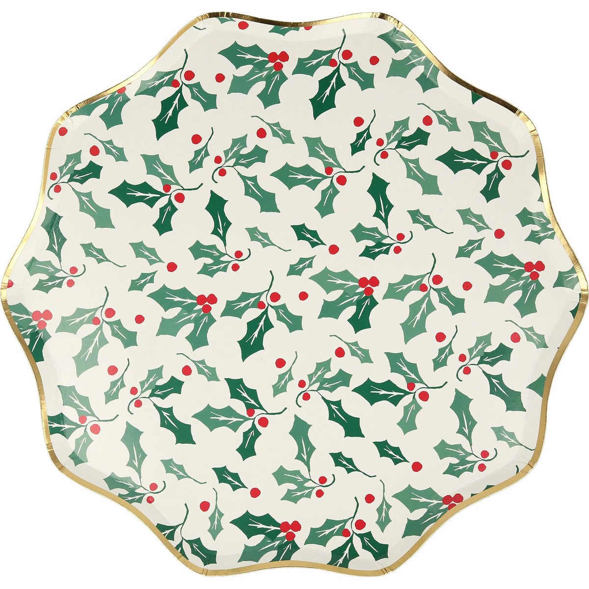 Holly Pattern Dinner Plates