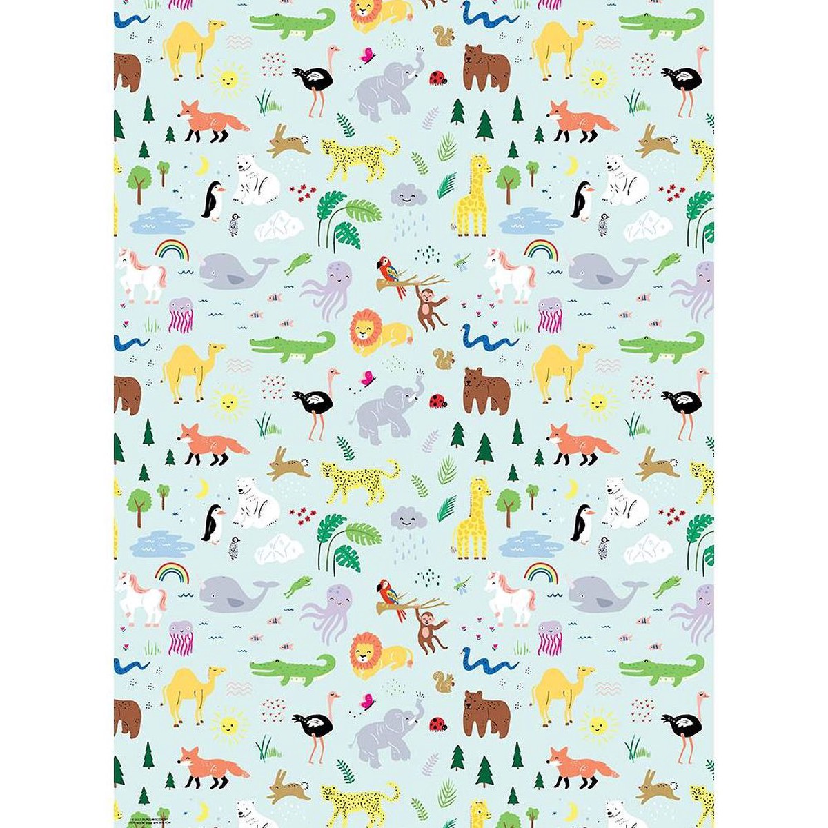 Jungle Animals Wrapping Paper